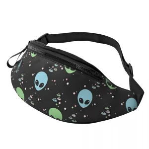 Alien Encounter Black & Neon Psychedelic Fanny Pack