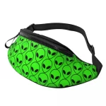 Alien Encounter UFO Style Green & Black Fanny Pack