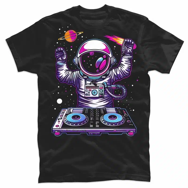 Astronaut DJ Psychedelic EDM Festival T-Shirt