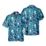 Astronauts & Satellites Button-Up Hawaiian Shirt