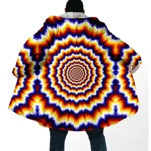 Celestial Vortex Mandala Psychedelic Art Cloak