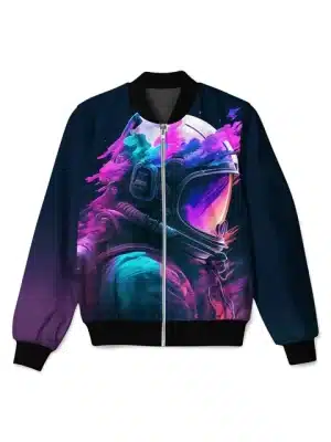 Cosmic Dreamer Astronaut Space Bomber Jacket