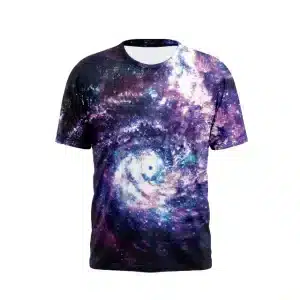 Cosmic Galaxy Spiral Nebula Unisex Psychedelic T-Shirt