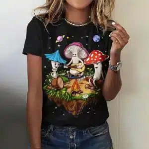 Cute Mushroom Band Campfire & Jam Women's T-Shirt