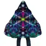 Cybernetic Starfield Luminous Grid Rave Cloak