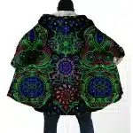 DMT Entities Neon Psychedelic Mandala Cloak