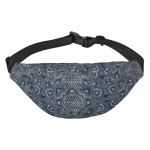 Deep Blue Midnight Mandala Mystique Fanny Pack