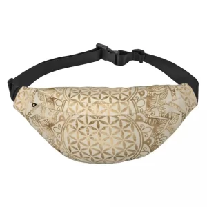 Elegant Natural Earth Tone Mandala Fanny Pack