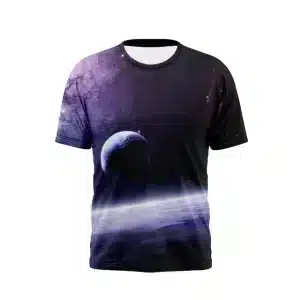 Ethereal Deep Space Planetary Horizon Cosmic T-Shirt