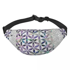 Flower of Life Metaphysical Holographic Fanny Pack