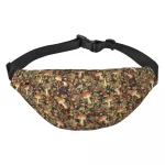 Forest Floor Nature Mushroom Print Fanny Pack