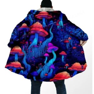 Forest Psychedelic Magic Mushrooms Cloak