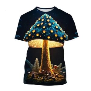 Giant Mushroom Enchanted Forest Psychedelic T-Shirt