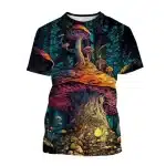 Giant Mushrooms Forest & Mystical Glow T-Shirt