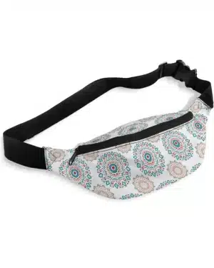 Light Pastel Floral Mandala Fanny Pack