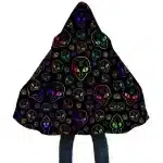 Luminous Alien Visage Neon Glow DMT Trippy Cloak