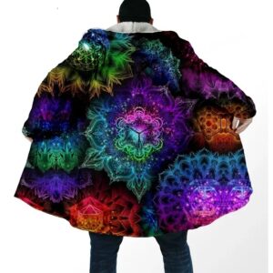 Luminous Neon Dreamscape Psychedelic Cloak