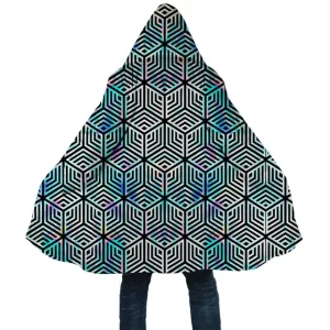 Monochrome Matrix Sleek Urban Geometric Cloak