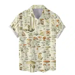 Mycologist’s Dream Vintage Button-Up Hawaiian Shirt