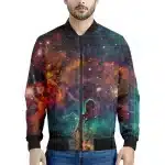 Mystic Nebula Pillars Cosmic Clouds Bomber Jacket