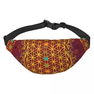 Mystical Sunset Radiance Mandala Fanny Pack