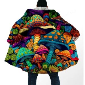 Nature Forest Magic Mushroom Trippy Cloak