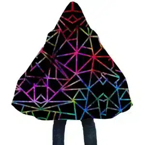 Neon Night Sky EDM Festival Geometry Cloak