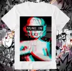 Psychedelic Acid LSD Tune In 3D Glitch Art T-Shirt