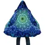 Psychedelic Deep Blue Ocean Mandala Cloak