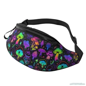 Psychedelic Dreamscape Vibrant Shrooms Fanny Pack