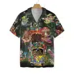 Psychedelic Peace Bus Button-Up Hawaiian Shirt