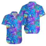 Psychedelic Shroom Dream Button-Up Hawaiian Shirt