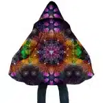 Psychedelic Starburst Mandala Kaleidoscope Cloak