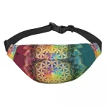 Radiant Cosmic Mandala Spectrum Fanny Pack