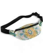 Refreshing Blue & Gold Sunny Mandala Fanny Pack