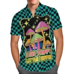 Stay Trippy Little Hippie Button-Up Hawaiian Shirt