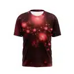 Trippy Red Cosmic Nebula Burst Unisex Galaxy T-Shirt