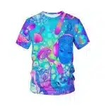 Vibrant Psychedelic Buddha & Magic Mushrooms T-Shirt