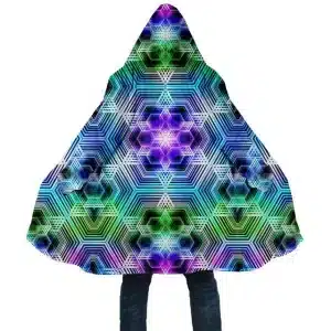 Vibrant Techno Digital Dreamscape EDM Festival Cloak