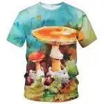 Watercolor Magic Mushrooms & Nature T-Shirt