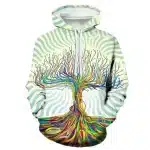 Colorful Zen Vibes Tree of Life Women's Hoodie