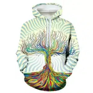 Colorful Zen Vibes Tree of Life Women's Hoodie