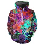 Cool Psychedelic Geometric Cosmic Patterns Hoodie