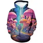 Cosmic Explorer Psychedelic Shroom Astronaut Hoodie