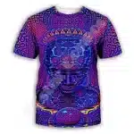 Cosmic Psychedelic Buddha Meditation Mandala T-Shirt