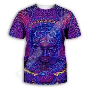 Cosmic Psychedelic Buddha Meditation Mandala T-Shirt