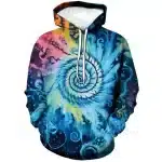 Cosmic Whirlpool Spiral Nebula Psychedelic Hoodie