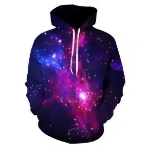 Galactic Nebula Cosmic Colors Celestial Hoodie