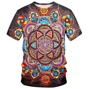 Geometric Mandala Pattern Sacred Geometry T-Shirt