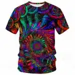 Hypnotic Spiral Psychedelic Rave Fashion T-Shirt